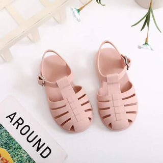 Roman Kids' Barefoot Jelly Sandals | Waterproof & Wide Toe Box Jelly Sandal ozznekshoes Shoe size: 6 Color: Blue