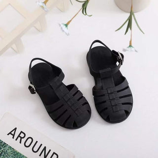 Roman Kids' Barefoot Jelly Sandals | Waterproof & Wide Toe Box Jelly Sandal ozznekshoes Shoe size: 6 Color: Blue