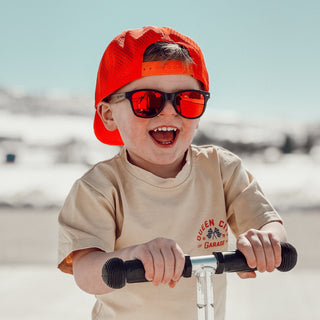 Queen City Garage Tee - Vintage CreamBaby & Toddler TopsLITTLE RAD THINGSSize: 12/18M