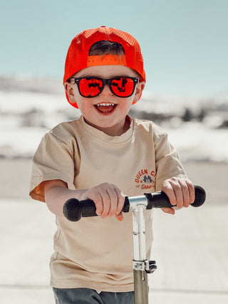 Queen City Garage Tee - Vintage CreamBaby & Toddler TopsLITTLE RAD THINGSSize: 12/18M