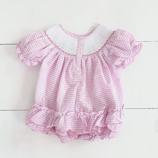 Smocked Birthday Girl Bubble Girl Bubble Seven Lantern Lane Size: 12M