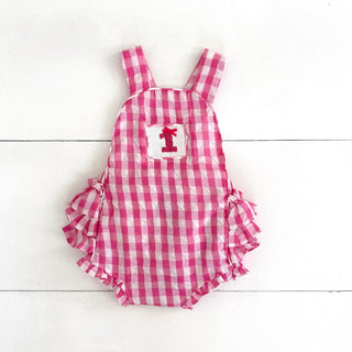 Hot Pink First Birthday Bubble Girl Bubble Seven Lantern Lane Size: 12M