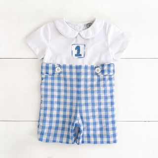 COLLARED FIRST BIRTHDAY JON JON Jon Jon Seven Lantern Lane Size: 12M