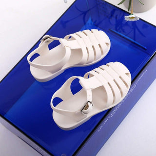 Roman Kids' Barefoot Jelly Sandals | Waterproof & Wide Toe Box Jelly Sandal ozznekshoes Shoe size: 6 Color: Blue