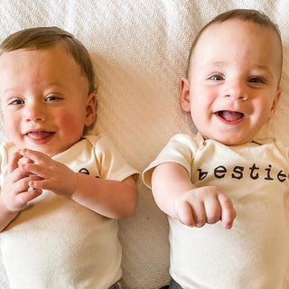Organic Cotton Short Sleeve Bodysuit - Bestie Short Sleeve Onesie Tenth & Pine Color: Black Size: 0-3M