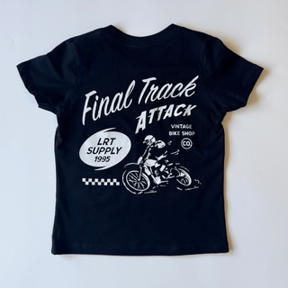 Final Track Attack Tee - BlackT-ShirtLITTLE RAD THINGSSize: 12/18M