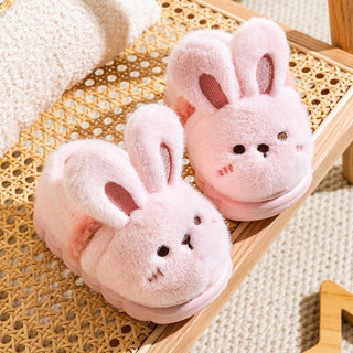 Kids Fuzzy Slippers | Bear & Bunny Animal House Shoes Slippers ozznekshoes Shoe size: 6.5-7.5 Color: Brown Bear