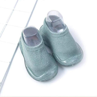 Organic Cotton Barefoot Sock Shoes for Babies & Toddlers – Clear Sole Gripper Sock Shoes ozznekshoes Size: 6 - 12 Months Color: Pink