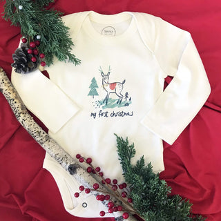 graphic bodysuit | christmas deer (long sleeve)bodysuitsFinn + EmmaColor: DefaultSize: 0-3M