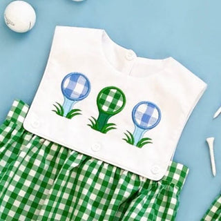 Baby Boy First Birthday Golf Hole-In-One Reversible Golf Bubble Baby One-Pieces Seven Lantern Lane Size: 12M