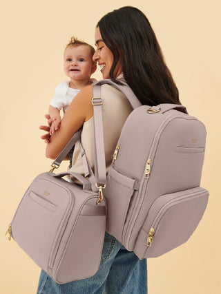 Classic Diaper Backpack - Taupe Classic Backpack JuJuBe