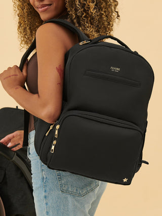 Classic Diaper Backpack - Black Classic Backpack JuJuBe