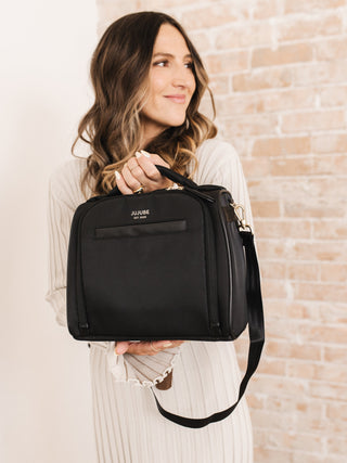 Insulated Bottle Bag - Black Insulated Bottle Bag JuJuBe