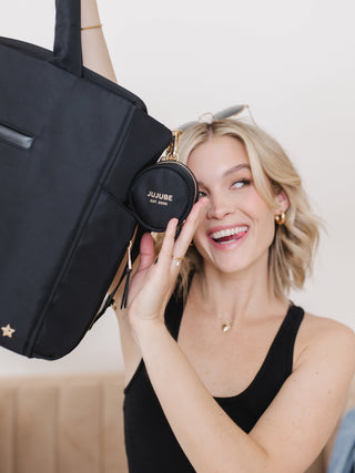 Utility-Strap Tote Diaper Bag - Black Utility-Strap Tote JuJuBe