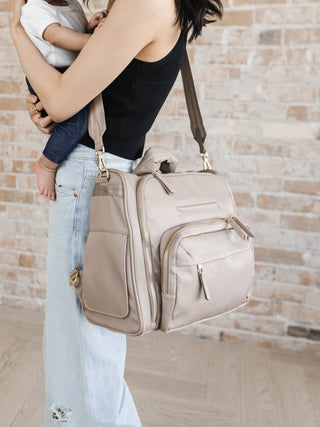 Satchel Diaper Bag - Taupe Satchel JuJuBe