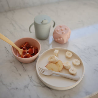 Silicone Suction Bowlsilicone tablewareMushieColor: Cambridge Blue
