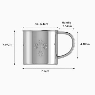 Krysaliis Sterling Silver Baby Cup - Cross Sterling Silver Cups All Silver Gifts