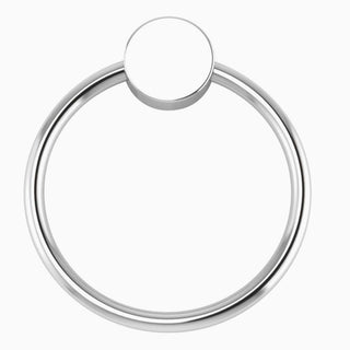 Krysaliis Sterling Silver Teether Rattle - Flat Ring Sterling Silver Rattle All Silver Gifts