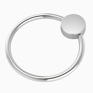 Krysaliis Sterling Silver Teether Rattle - Flat Ring Sterling Silver Rattle All Silver Gifts