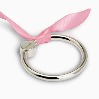 Krysaliis Sterling Silver Teether Rattle - Flat Ring Sterling Silver Rattle All Silver Gifts