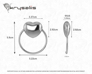 Krysaliis Sterling Silver Baby Teether Rattle - Heart Sterling Silver Rattle All Silver Gifts