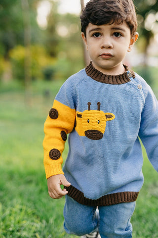 Giraffe Sweater Clothing Melange Collection Size: 6 months