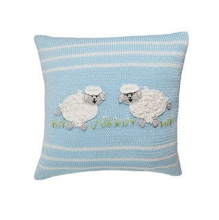 Lamb 10" Pillow, Blue Pillow Melange Collection