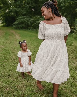 Katherine Dress - Fawn Floral Bailey's Blossoms