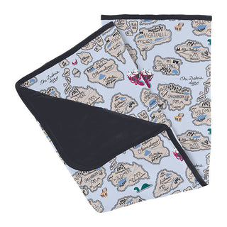 KicKee Pants Baby Boys Print Stroller Blanket - Dew Pirate Map