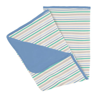 KicKee Pants Baby Boys Print Stroller Blanket - Mythical Stripe