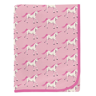 KicKee Pants Baby Girls Print Swaddling Blanket - Cake Pop Prancing Unicorn