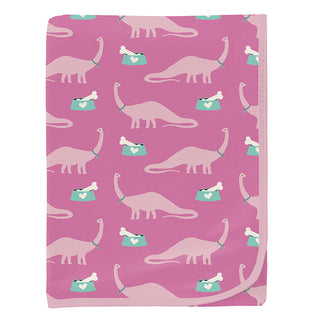 KicKee Pants Baby Girls Print Swaddling Blanket - Tulip Pet Dino