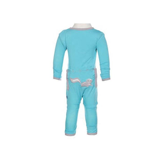 Boy's Print Bamboo Applique Coverall with Snaps - Confetti Skunk Baby & Toddler Sleepwear