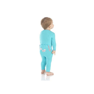 Boy's Print Bamboo Applique Coverall with Snaps - Confetti Skunk Baby & Toddler Sleepwear