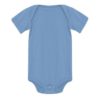 Boy's Print Bamboo Short Sleeve One Piece (Set of 2) - Dream Blue & Dew Jackalope Baby One-Pieces KicKee Pants Size: 0-3 Months