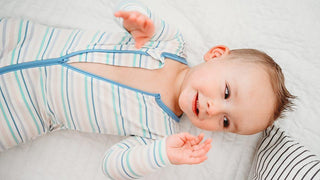 Boy's Print Bamboo Convertible Sleeper with Zipper - Mythical Stripe Baby & Toddler Sleepwear