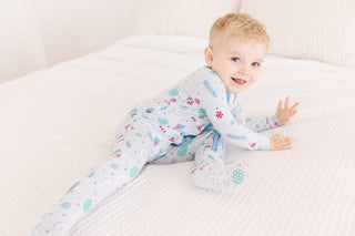 Print Bamboo Footie with 2-Way Zipper - Dew Candy Dreams Baby & Toddler Sleepwear
