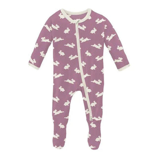 Bamboo Footie with 2-Way Zipper - Pegasus Bunny Baby & Toddler Sleepwear
