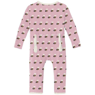 Girl's Print Bamboo Coverall with 2-Way Zipper - Cake Pop Baby Bumblebee Baby & Toddler Sleepwear
