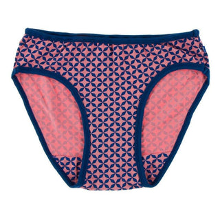 Bamboo Underwear - Desert Rose Taj Mahal with Navy Toddler Underwear