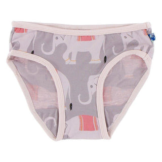 Bamboo Underwear - Feather Indian Elephant with Macaroon Toddler Underwear