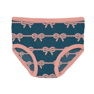 Bamboo Underwear - Peacock Boat Rope Bows Toddler Underwear