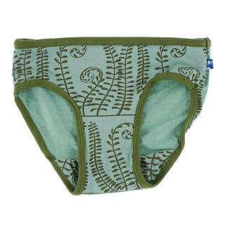 Bamboo Underwear - Shore Ferns with Moss Toddler Underwear