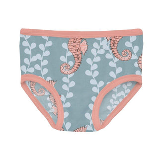 Bamboo Underwear - Stormy Sea Seahorses Toddler Underwear
