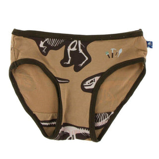 Bamboo Underwear - Tannin T-Rex Dig with Bark Toddler Underwear