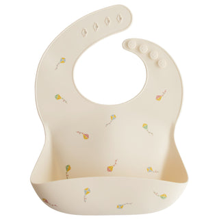 Silicone Baby BibSilicone BibMushieColor: Kites