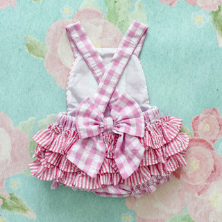 Pastel Pink First Birthday Bubble Girl Bubble Seven Lantern Lane Size: 12M