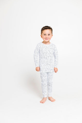 Love One Another Cotton PJ Long Sleeve Set Two Piece Holy Pals Size: 02