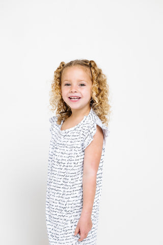 Love One Another Polyester PJ Girls Nightgown Nightgown Holy Pals Size: 2-3