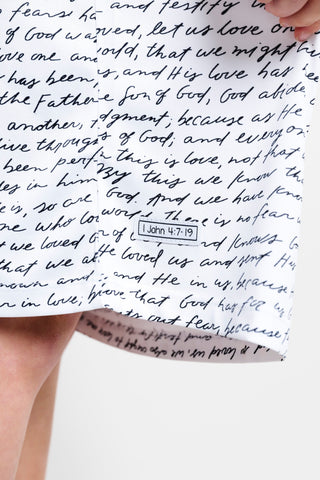 Love One Another Polyester PJ Girls Nightgown Nightgown Holy Pals Size: 2-3